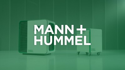 MAVEO Produktbild des Luftreinigungssystems von MANN+HUMMEL mit Logo