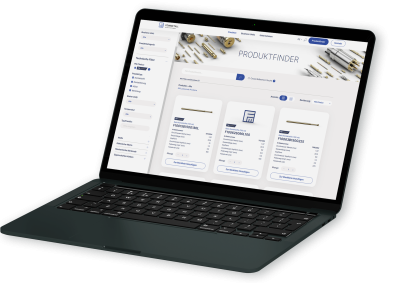 FEINMETALL Produktfinder Website Laptop