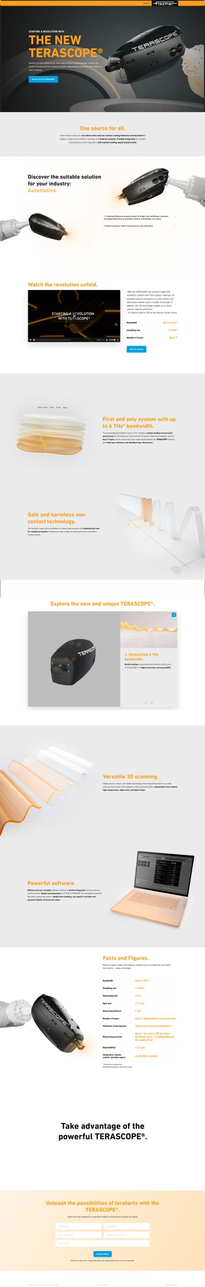 Fischer Terascope Landingpage