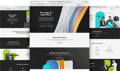 Impruf Website Unterseiten