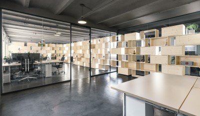 Innenraum des Office der Kreativagentur & Medienproduktion MAVEO in Stuttgart